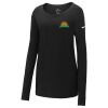 Ladies Core Cotton Long Sleeve Scoop Neck Tee Thumbnail