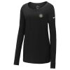 Ladies Core Cotton Long Sleeve Scoop Neck Tee Thumbnail