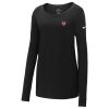 Ladies Core Cotton Long Sleeve Scoop Neck Tee Thumbnail