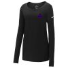 Ladies Core Cotton Long Sleeve Scoop Neck Tee Thumbnail