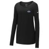 Ladies Core Cotton Long Sleeve Scoop Neck Tee Thumbnail