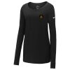 Ladies Core Cotton Long Sleeve Scoop Neck Tee Thumbnail