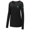 Ladies Core Cotton Long Sleeve Scoop Neck Tee Thumbnail