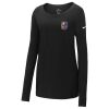 Ladies Core Cotton Long Sleeve Scoop Neck Tee Thumbnail