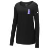 Ladies Core Cotton Long Sleeve Scoop Neck Tee Thumbnail