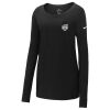 Ladies Core Cotton Long Sleeve Scoop Neck Tee Thumbnail