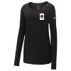 Ladies Core Cotton Long Sleeve Scoop Neck Tee Thumbnail
