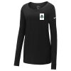 Ladies Core Cotton Long Sleeve Scoop Neck Tee Thumbnail