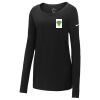 Ladies Core Cotton Long Sleeve Scoop Neck Tee Thumbnail