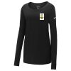 Ladies Core Cotton Long Sleeve Scoop Neck Tee Thumbnail