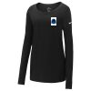 Ladies Core Cotton Long Sleeve Scoop Neck Tee Thumbnail