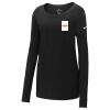 Ladies Core Cotton Long Sleeve Scoop Neck Tee Thumbnail