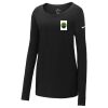 Ladies Core Cotton Long Sleeve Scoop Neck Tee Thumbnail