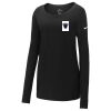 Ladies Core Cotton Long Sleeve Scoop Neck Tee Thumbnail