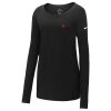 Ladies Core Cotton Long Sleeve Scoop Neck Tee Thumbnail