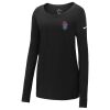 Ladies Core Cotton Long Sleeve Scoop Neck Tee Thumbnail