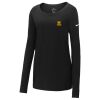 Ladies Core Cotton Long Sleeve Scoop Neck Tee Thumbnail