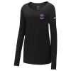 Ladies Core Cotton Long Sleeve Scoop Neck Tee Thumbnail