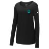 Ladies Core Cotton Long Sleeve Scoop Neck Tee Thumbnail