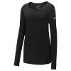 Ladies Core Cotton Long Sleeve Scoop Neck Tee Thumbnail