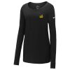 Ladies Core Cotton Long Sleeve Scoop Neck Tee Thumbnail