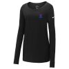 Ladies Core Cotton Long Sleeve Scoop Neck Tee Thumbnail