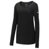 Ladies Core Cotton Long Sleeve Scoop Neck Tee Thumbnail