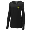 Ladies Core Cotton Long Sleeve Scoop Neck Tee Thumbnail