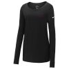 Ladies Core Cotton Long Sleeve Scoop Neck Tee Thumbnail