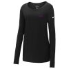 Ladies Core Cotton Long Sleeve Scoop Neck Tee Thumbnail