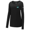 Ladies Core Cotton Long Sleeve Scoop Neck Tee Thumbnail