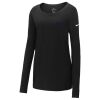 Ladies Core Cotton Long Sleeve Scoop Neck Tee Thumbnail