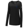 Ladies Core Cotton Long Sleeve Scoop Neck Tee Thumbnail