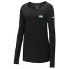 Ladies Core Cotton Long Sleeve Scoop Neck Tee Thumbnail