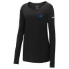 Ladies Core Cotton Long Sleeve Scoop Neck Tee Thumbnail