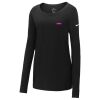 Ladies Core Cotton Long Sleeve Scoop Neck Tee Thumbnail