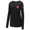 Ladies Core Cotton Long Sleeve Scoop Neck Tee Thumbnail