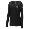 Ladies Core Cotton Long Sleeve Scoop Neck Tee Thumbnail