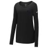 Ladies Core Cotton Long Sleeve Scoop Neck Tee Thumbnail