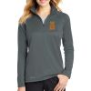 Ladies Smooth Fleece 1/2 Zip Thumbnail