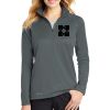 Ladies Smooth Fleece 1/2 Zip Thumbnail